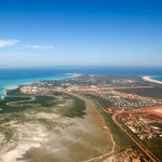 Aerial shot of Broome