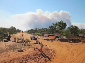 Bushfires 20kms north of Broome